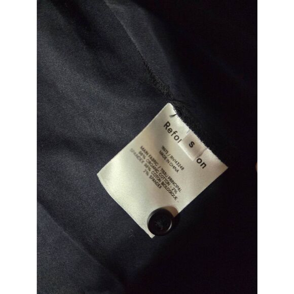 Reformation Hansen black tie front  Top sz Small - Picture 4 of 5